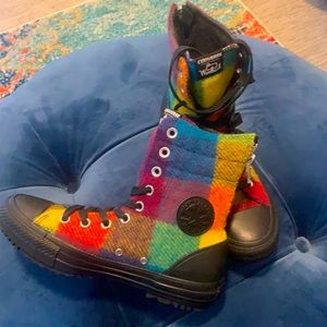New converse wool high top shoes
